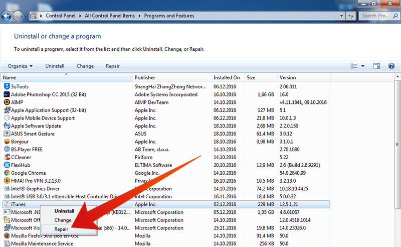 Fix This Copy of iTunes is Corrupted or Not Installed ...